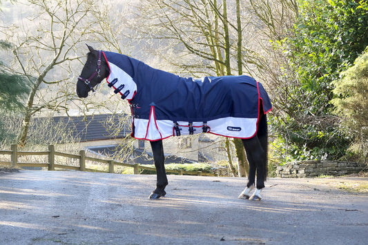 Whitaker Rastrick V2 Airflow Fixed Neck Turnout Rug - Navy
