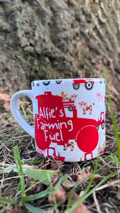 *Personalised* Children's Mini Mug - Farming Fuel