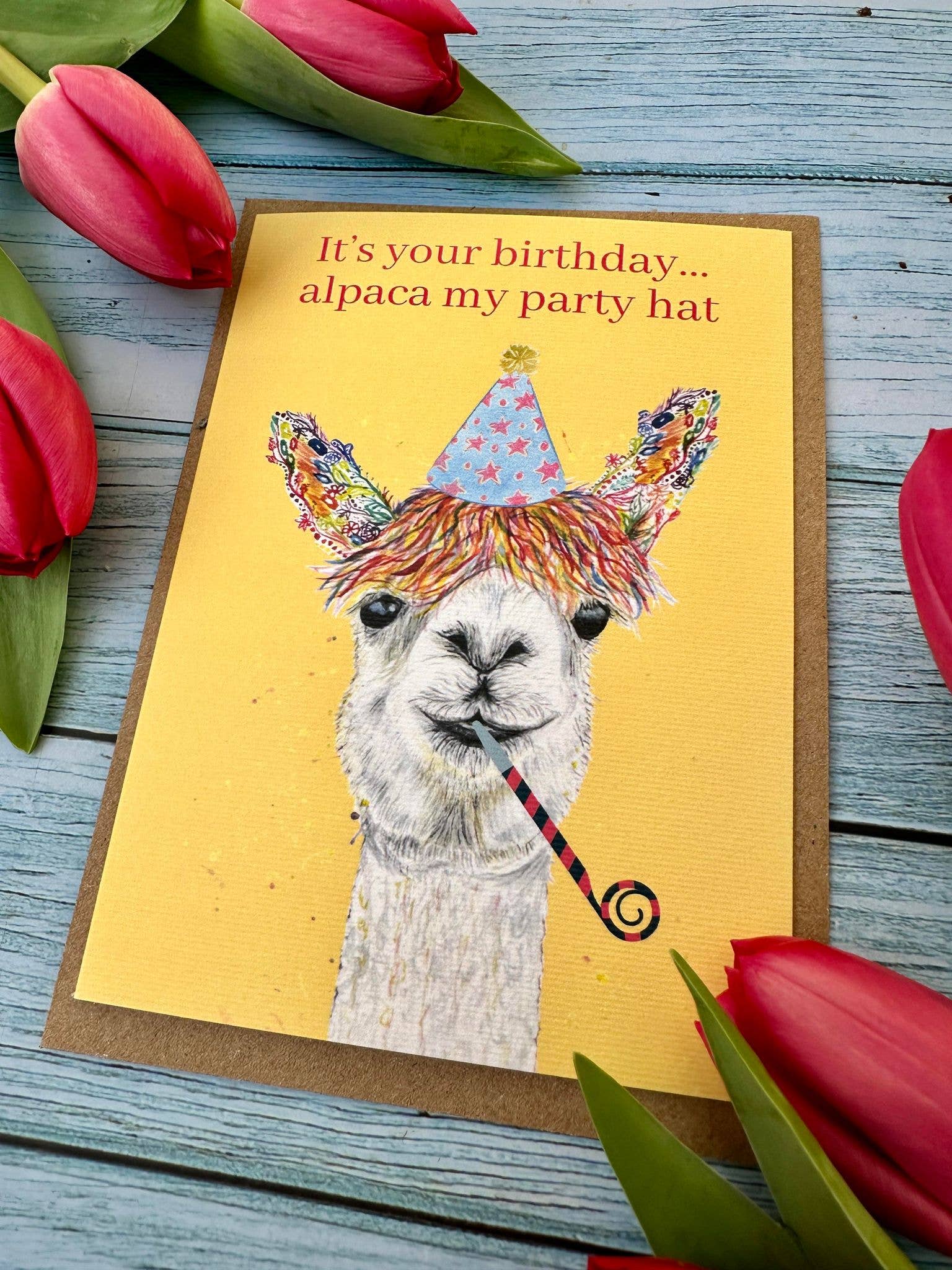 Alpaca Birthday |  Eco Friendly Gift Card