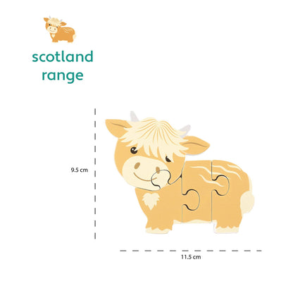 Highland Cow Wooden Puzzle