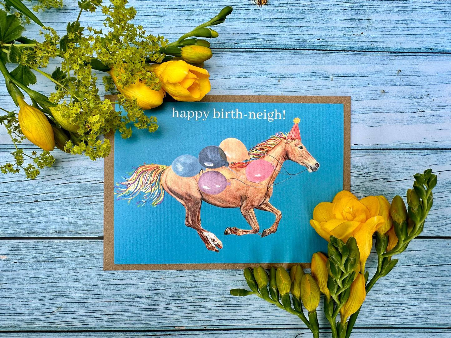 Horse Birthday Neigh Eco Friendly Gift Card