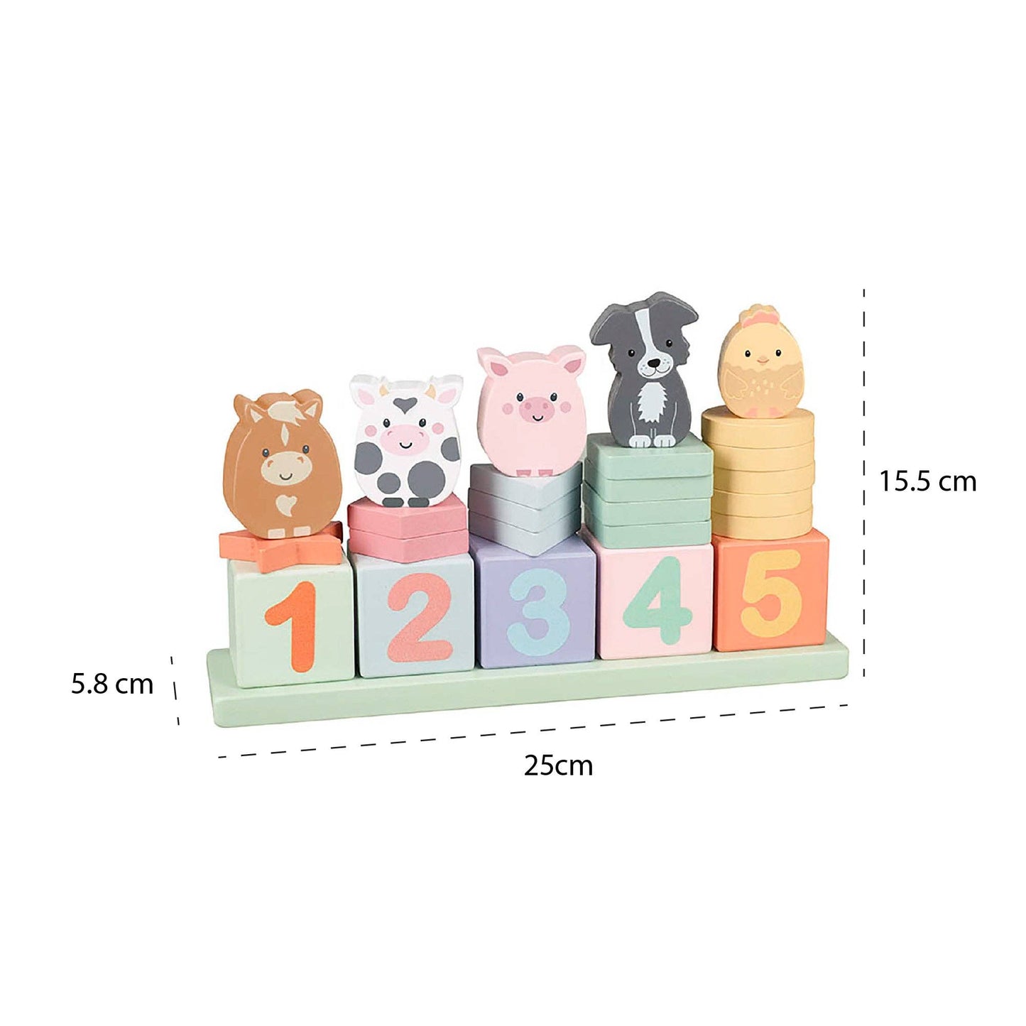 Farmyard Wooden Animal Counting Game