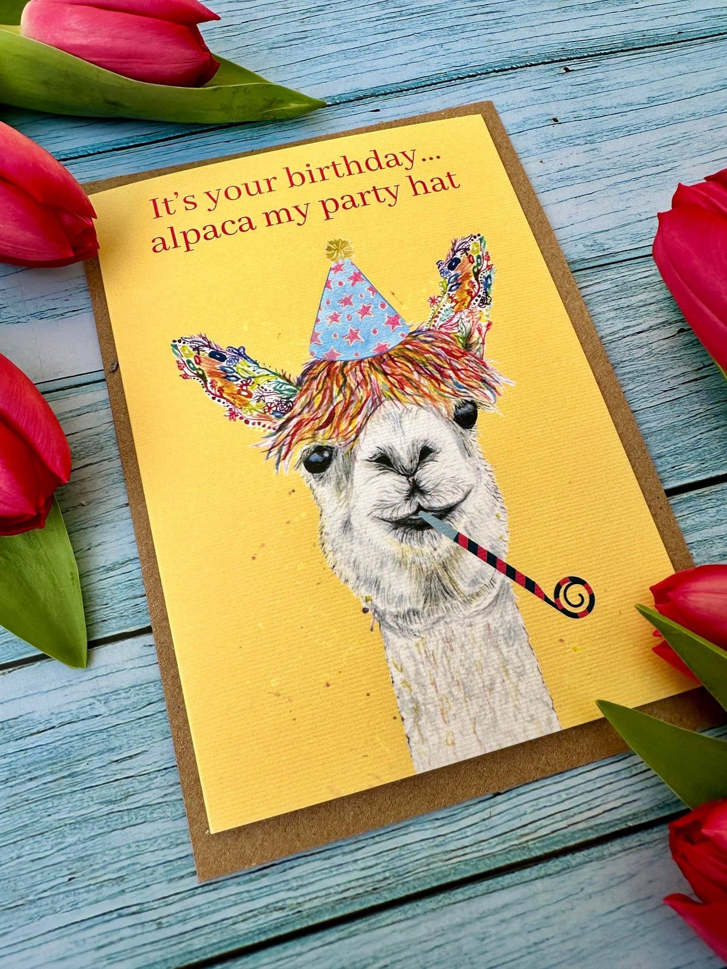 Alpaca Birthday |  Eco Friendly Gift Card