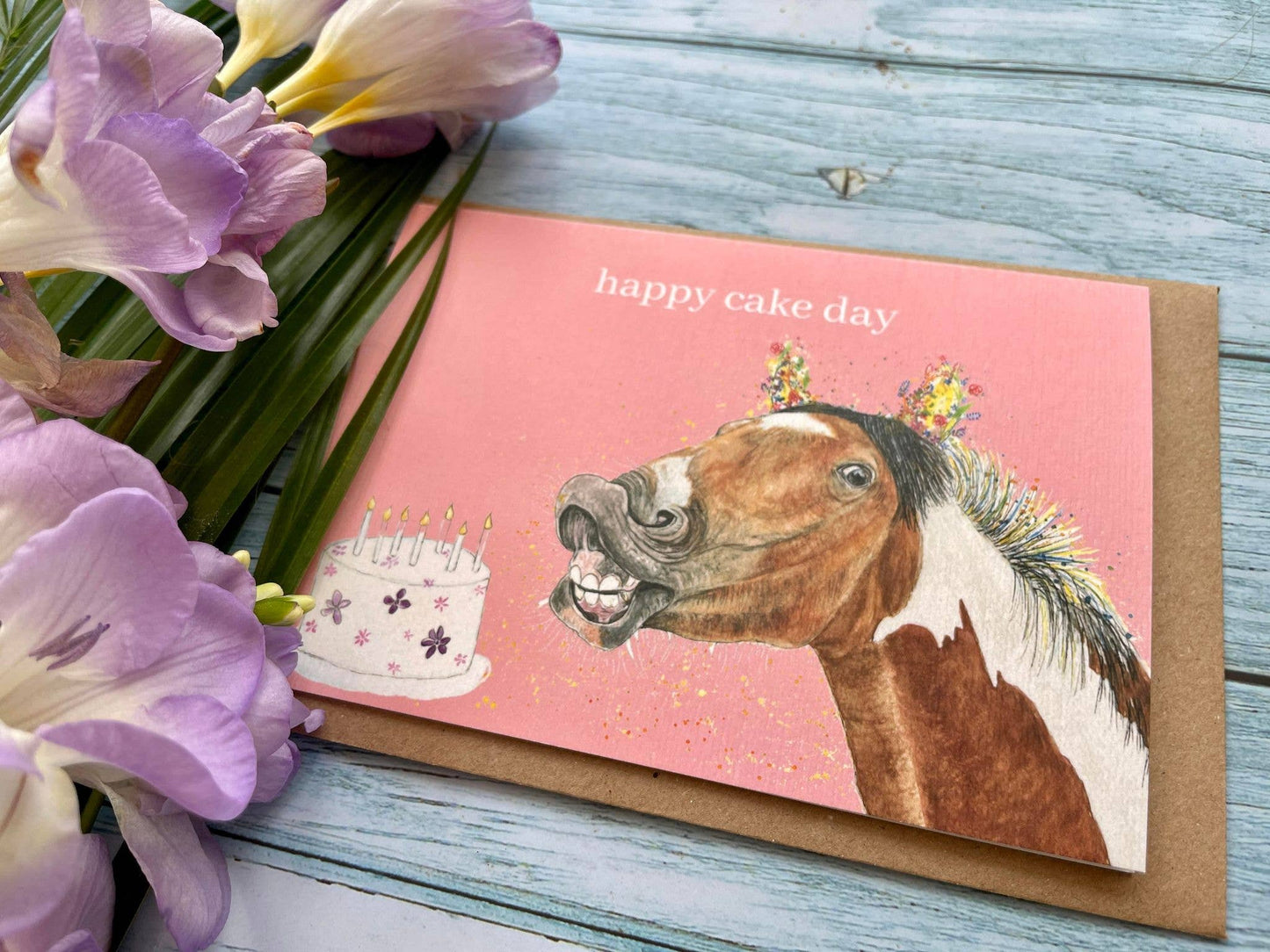 Happy Cake Day | Eco Friendly Horse Gift Card