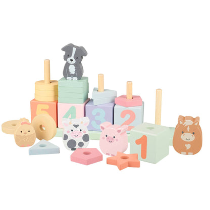 Farmyard Wooden Animal Counting Game