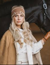 Waring Brooke Snaffle Headband/Snood - Tan