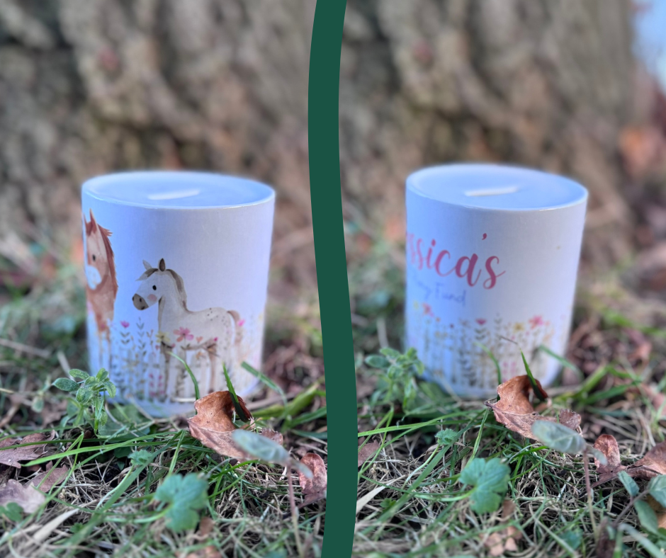*Personalised* 1st Pony Fund Money Jar