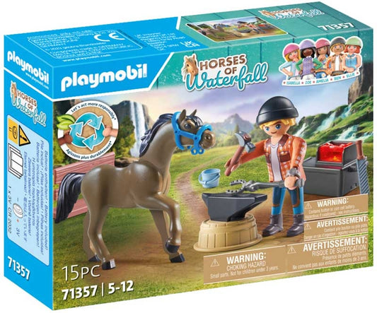 Playmobil Horses Of Waterfall - Farrier Ben And Archilles