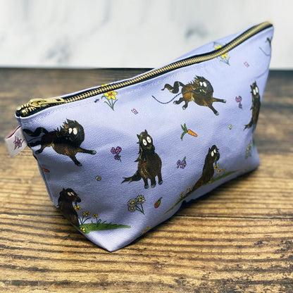 Emily Cole Lilac Shetland Wash Bag