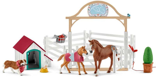 Schleich Horse Club Hannahs Guest Horses With Ruby The Dog